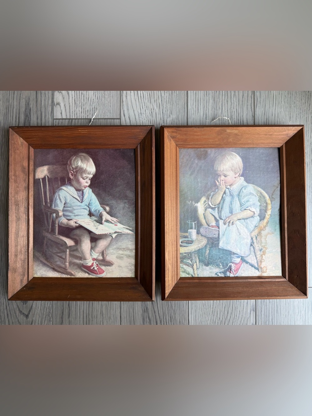 Vintage Framed James Ingwersen Prints “Gary And Gretchen”